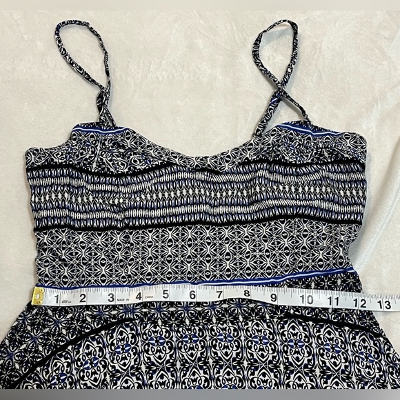 Aeropostale Lightweight Blue and Black Patterned Women's Mini Dress Size Small - Picture 4 of 12